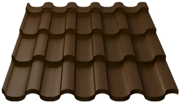 Металлочерепица МП Монтекристо-M (PURETAN-20-8017-0.5) в Егорьевске