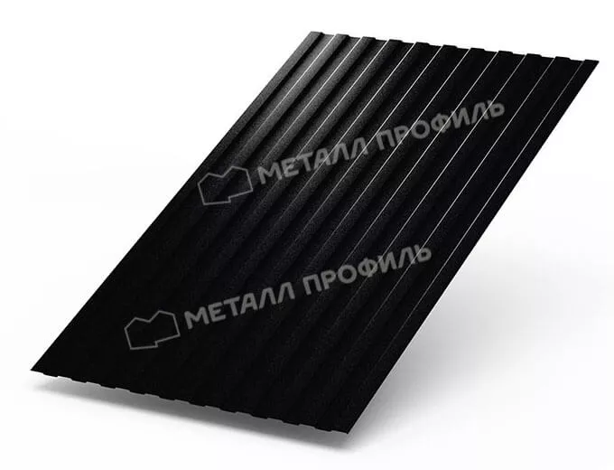 Фото: Профнастил С8 х 1150 NormanMP - B (ПЭ-01-9005-0.5) в Егорьевске