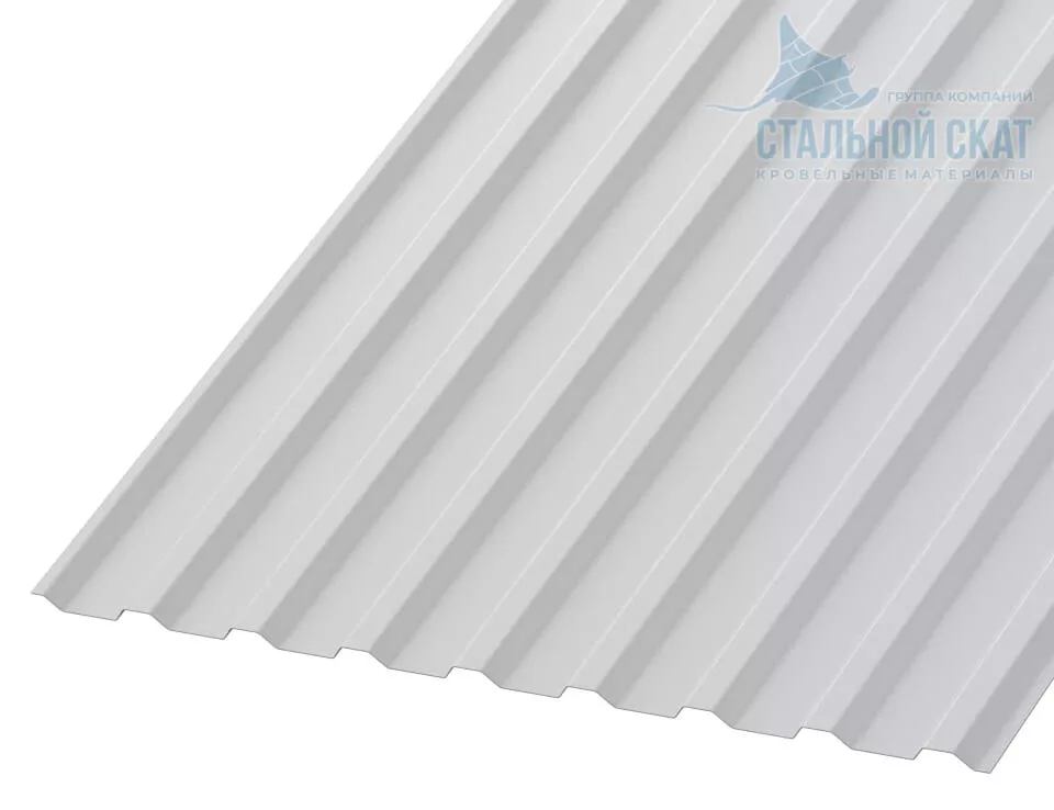 Профнастил МП20 х 1100 - B (ПЭ-01-9003-0.45) в Егорьевске