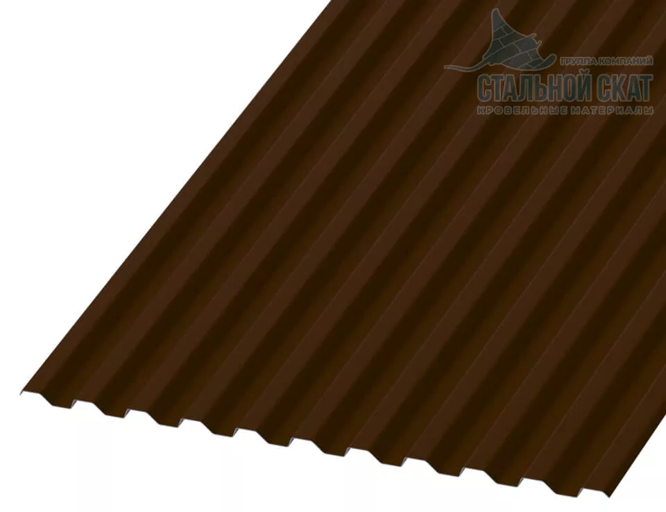 Профнастил С21 х 1000 - A (ПЭ-01-8017Color-0.4±0.08мм) в Егорьевске
