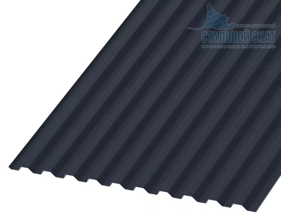Профнастил С21 х 1000 - B (ПЭ-01-7024Color-0.4±0.08мм) в Егорьевске