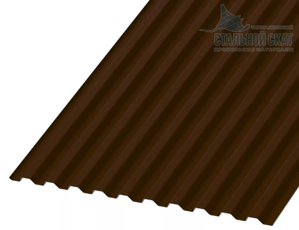 Профнастил С21 х 1000 - B (ПЭ-01-8017Color-0.4±0.08мм) в Егорьевске