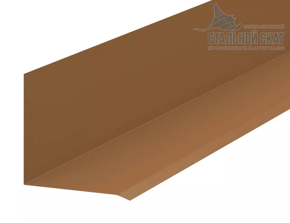 Планка примыкания верхняя к стене FASTCLICK 150х135х2000 (PURMAN-20-Argillite-0.5) в Егорьевске