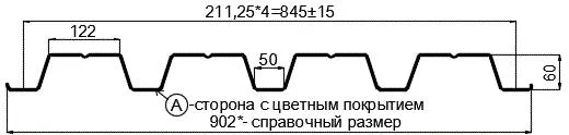 Фото: Профнастил Н60 х 845 - A NormanMP (ПЭ-01-8004-0.5) в Егорьевске