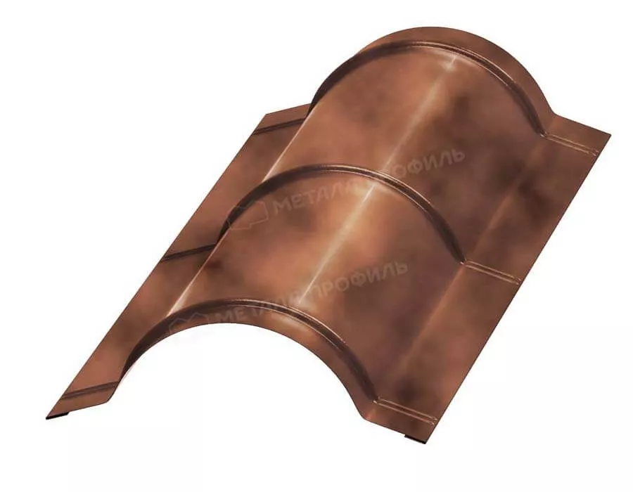 Планка конька круглого R110х2000 (КЛМА-02-Anticato-0.5) в Егорьевске