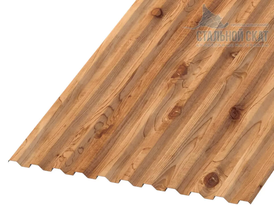 Профнастил С21 х 1000 - A (ECOSTEEL_T-01-Кедр-0.5) в Егорьевске