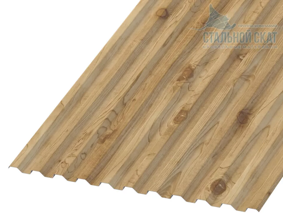 Профнастил С21 х 1000 - A (ECOSTEEL_T-01-Сосна-0.5) в Егорьевске