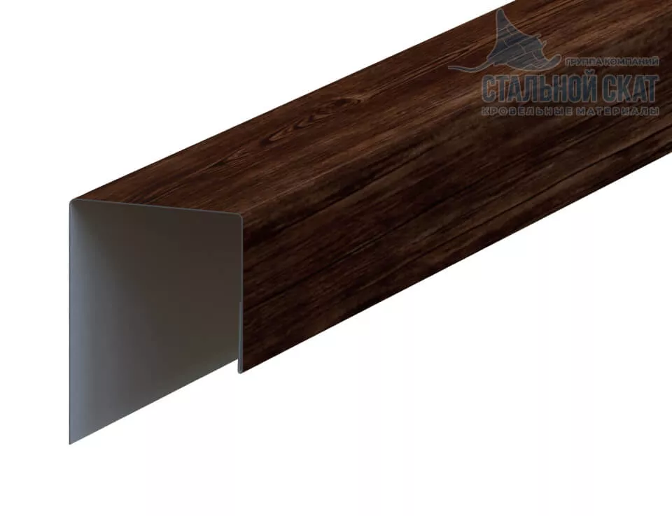 Фото: Планка J-профиль Woodstock 25х30х3000 (ECOSTEEL_MA-01-Бразил. Вишня-0.5) в Егорьевске