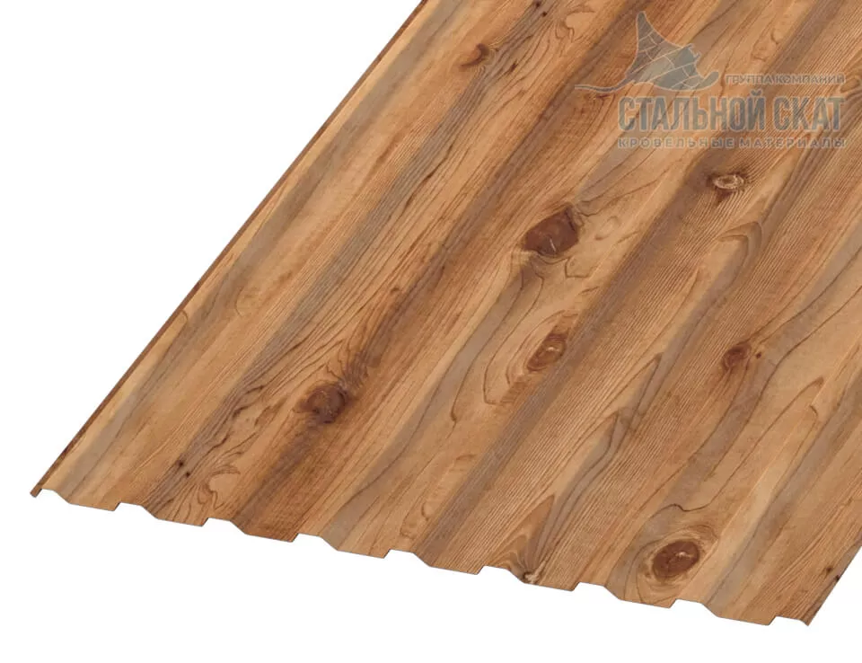 Фото: Профнастил МП20 х 1100 - R (ECOSTEEL_T-01-Кедр-0.5) в Егорьевске