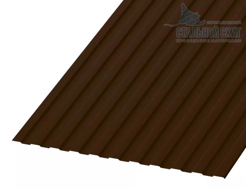 Профнастил С8 х 1150 - A (ПЭ-01-8017Color-0.4±0.08мм) в Егорьевске