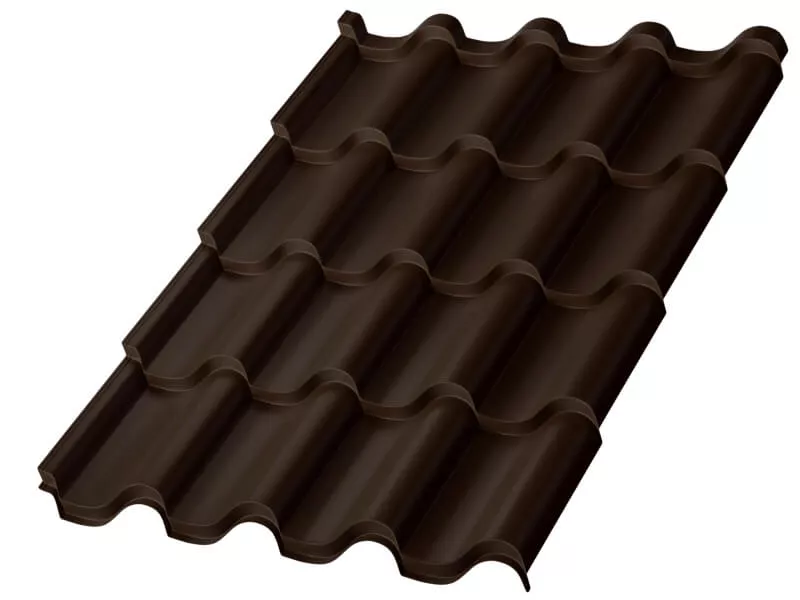 Металлочерепица МП Монтерроса-XL (PURETAN-20-RR32-0.5) в Егорьевске