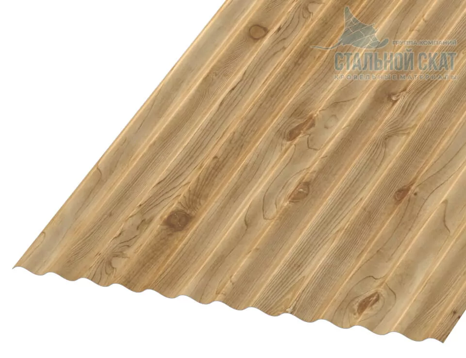 Профнастил МП18 х 1100 - A (ECOSTEEL_T-01-Сосна-0.5) в Егорьевске