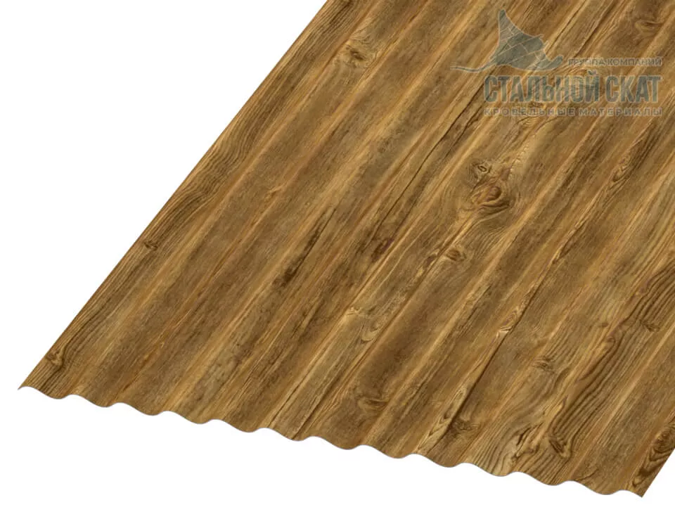 Профнастил МП18 х 1100 - A (ECOSTEEL_T-01-ЗолотойДуб-0.5) в Егорьевске