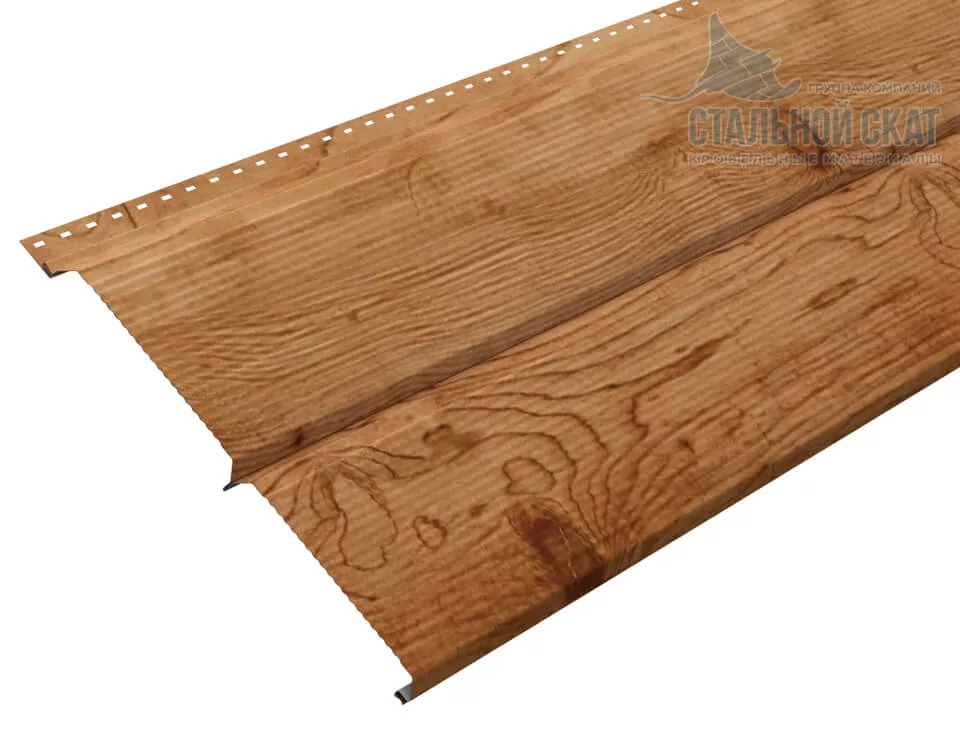 Сайдинг Lбрус-XL-В-14х335 (ECOSTEEL_T-01-Кедр-0.5) в Егорьевске