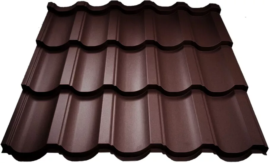 Фото: Металлочерепица МП Трамонтана-S (VALORI-20-DarkBrown-0.5) в Егорьевске