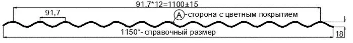 Фото: Профнастил МП18 х 1100 - A (VALORI-20-Grey-0.5) в Егорьевске