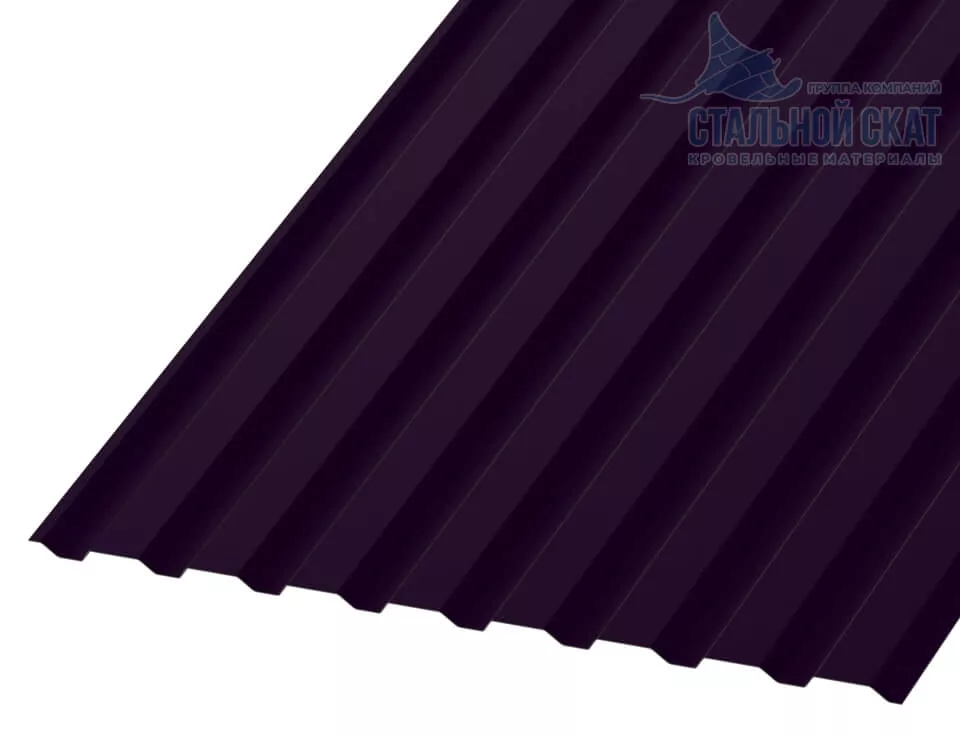 Фото: Профнастил МП20 х 1100 - A (VALORI-20-Violet-0.5) в Егорьевске