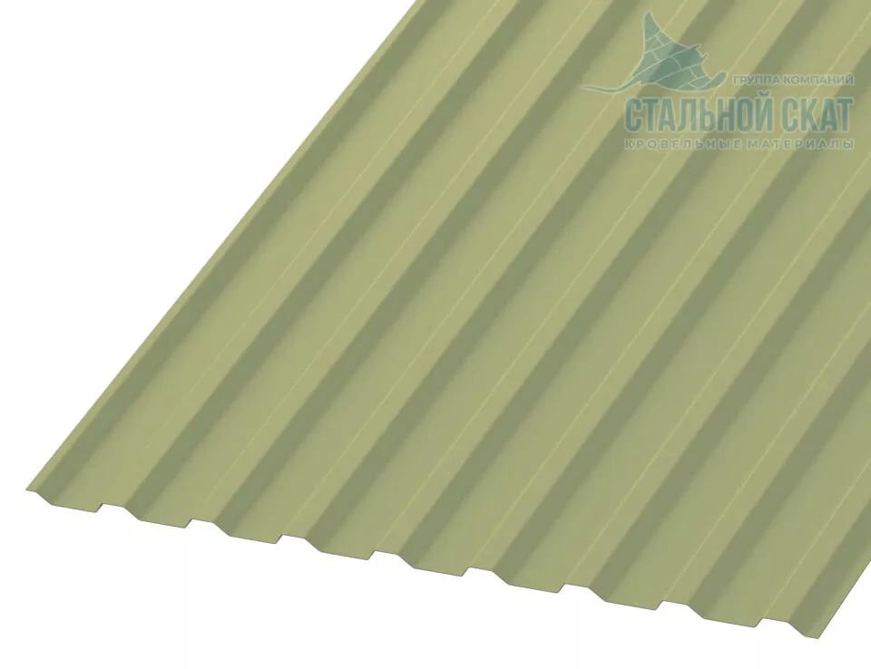 Фото: Профнастил МП20 х 1100 - B NormanMP (ПЭ-01-6019-0.5) в Егорьевске