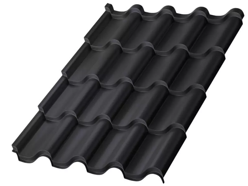 Металлочерепица МП Монтерроса-X (VALORI-20-DarkGrey-0.5) в Егорьевске