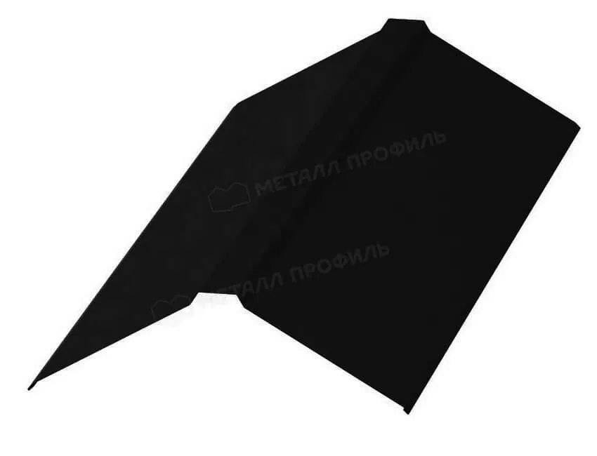 Планка конька плоского 190х190х2000 (VikingMP-01-9005-0.45) в Егорьевске
