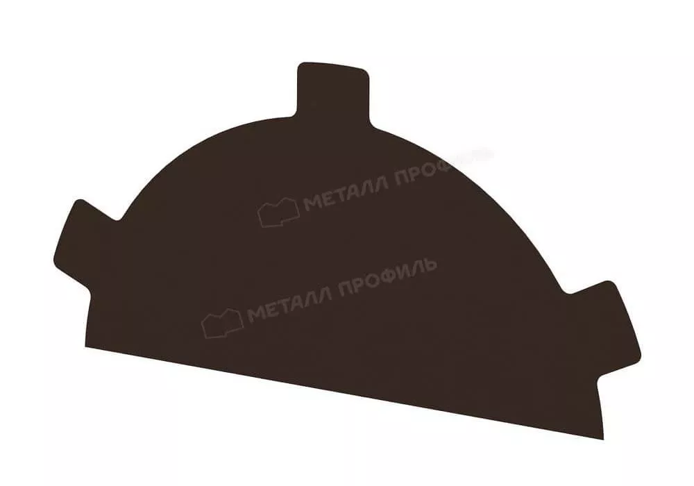 Заглушка конька круглого простая (PURETAN-20-8017-0.5) в Егорьевске