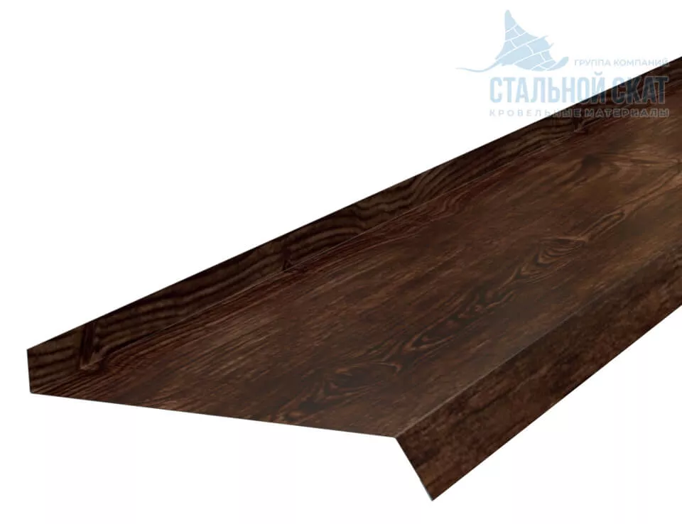 Фото: Планка отлива 180х30х2000 (ECOSTEEL_MA-01-Бразил. Вишня-0.5) в Егорьевске