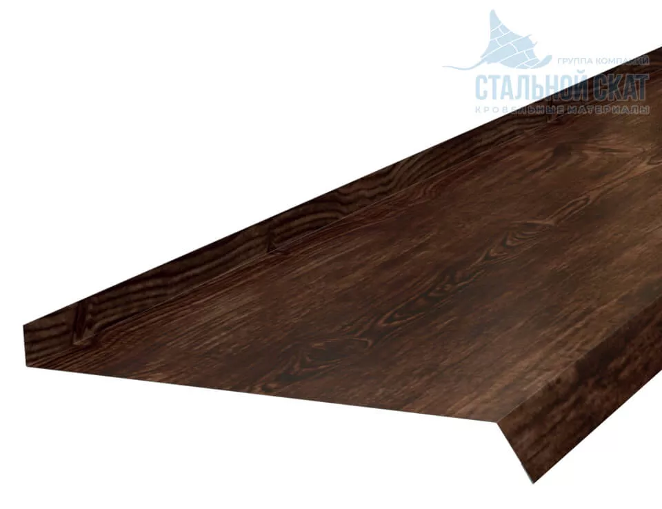 Фото: Планка отлива 240х30х2000 (ECOSTEEL_MA-01-Бразил. Вишня-0.5) в Егорьевске