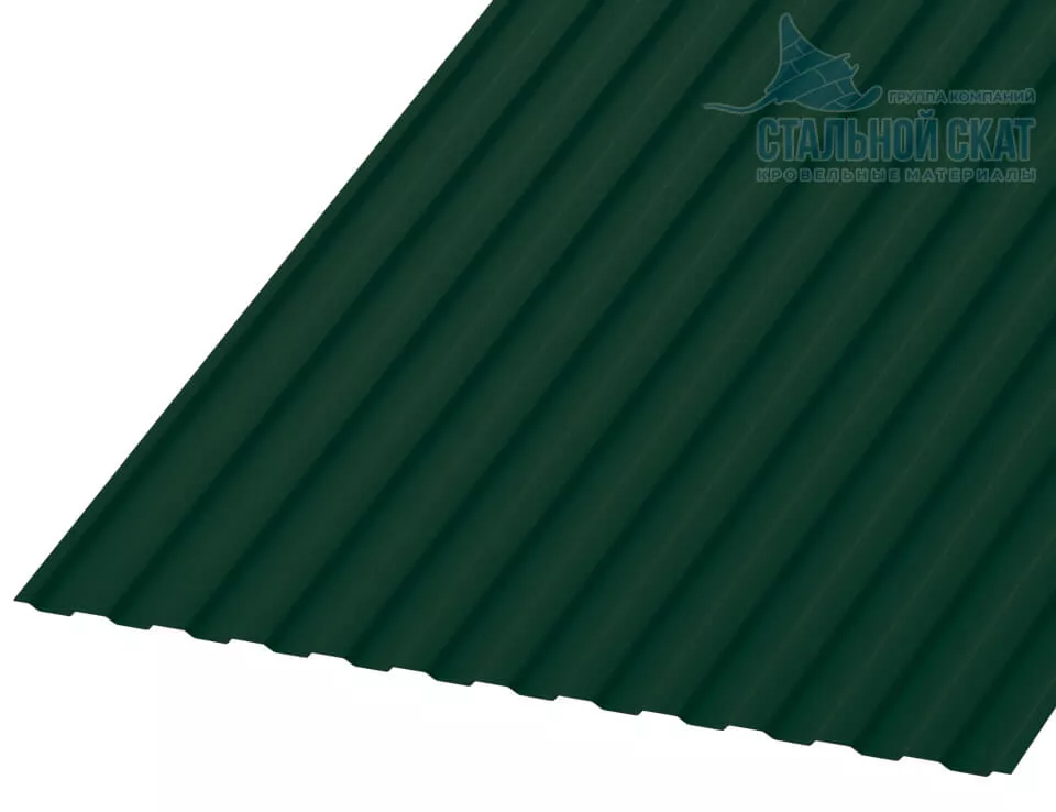 Профнастил МП10 х 1100 - B (ПЭ-01-6005-0.7) в Егорьевске