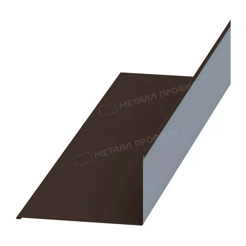 Планка примыкания верхняя 250х147х2000 NormanMP (ПЭ-01-8017-0.5) в Егорьевске