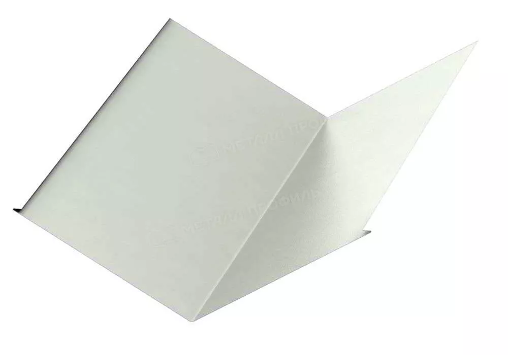 Планка ендовы нижняя 298х298х2000 (ПЭ-01-9010-0.45) в Егорьевске