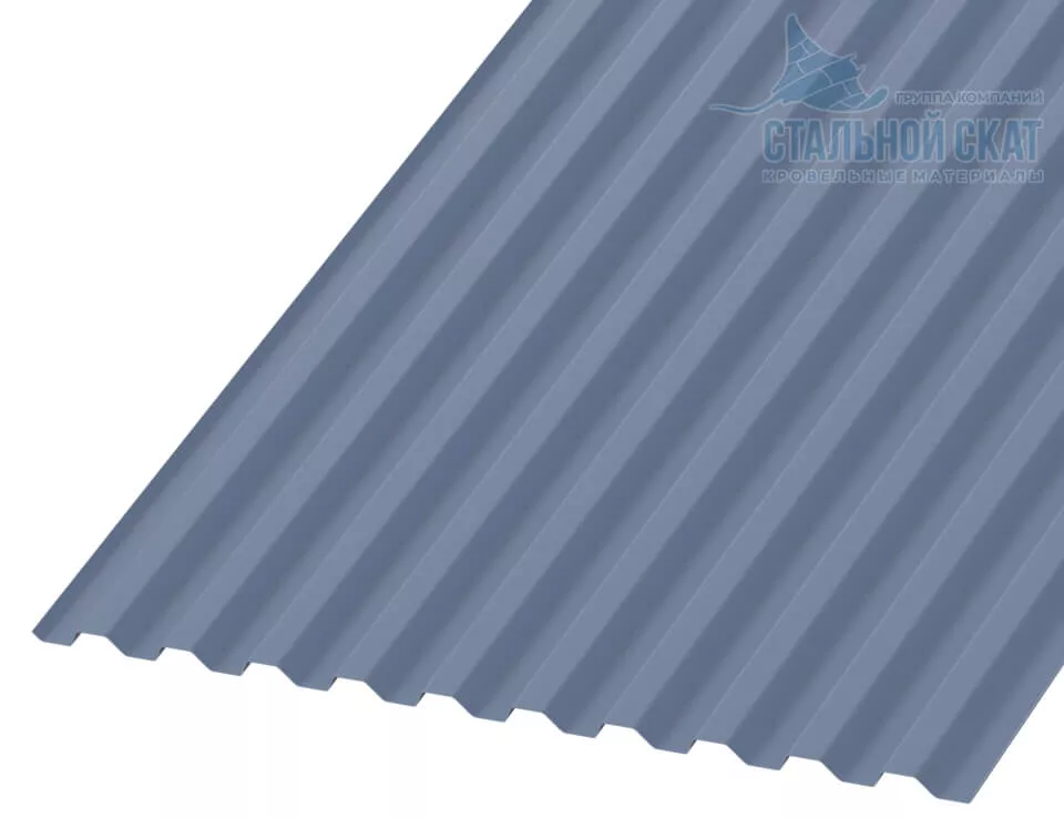 Фото: Профнастил С21 х 1000 - B (PURMAN-20-Galmei-0.5) в Егорьевске