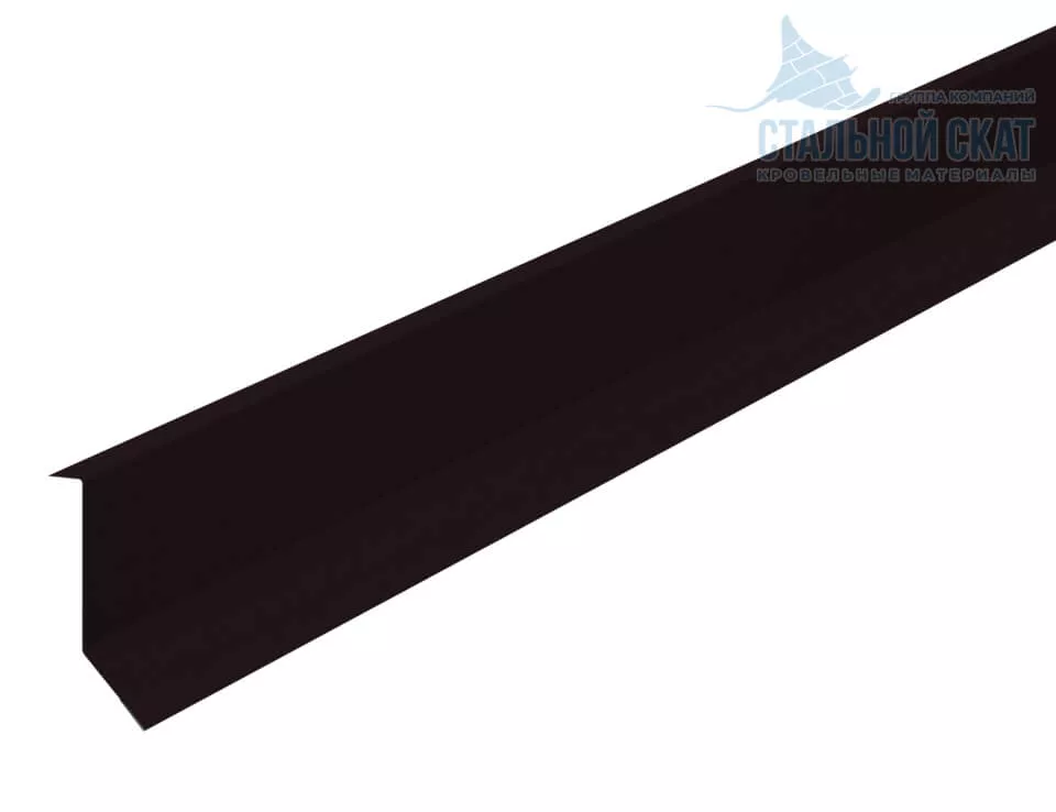 Планка примыкания в штробу 46х25х2000 (VALORI-20-DarkBrown-0.5) в Егорьевске