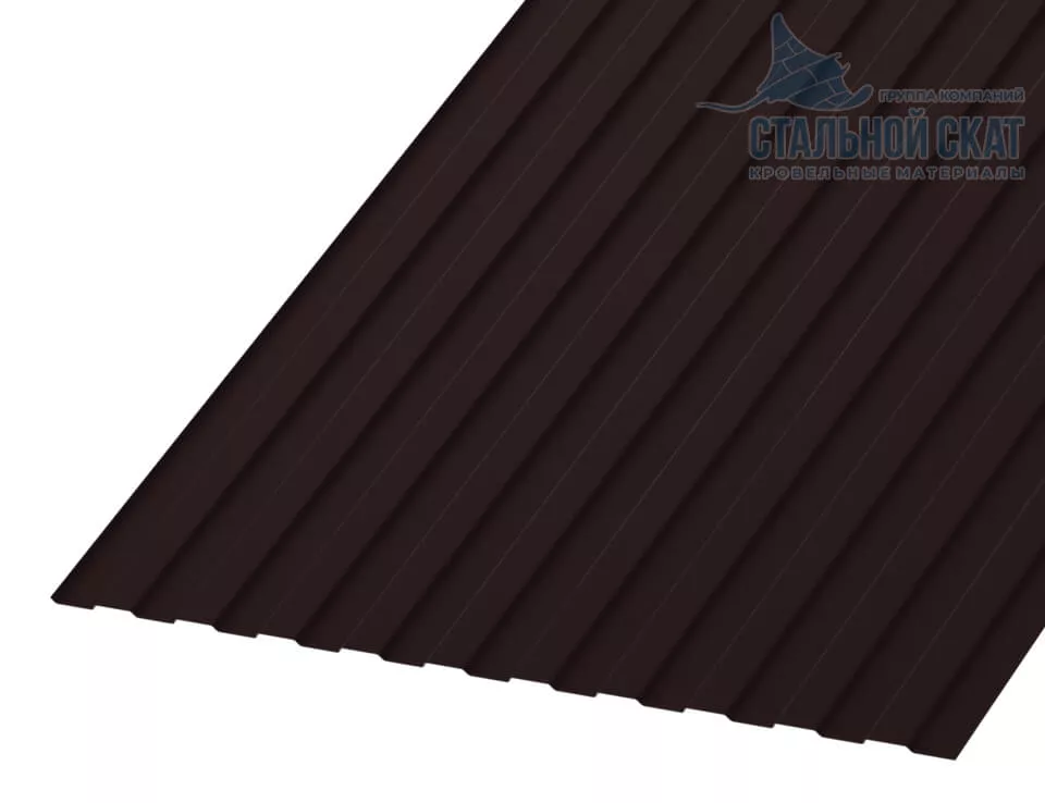 Фото: Профнастил С8 х 1150 - B (VALORI-20-DarkBrown-0.5) в Егорьевске