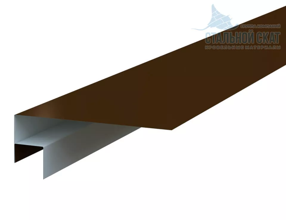 Фото: Планка откоса сложная FASTCLICK 175х34х3000 (VALORI-20-Brown-0.5) в 