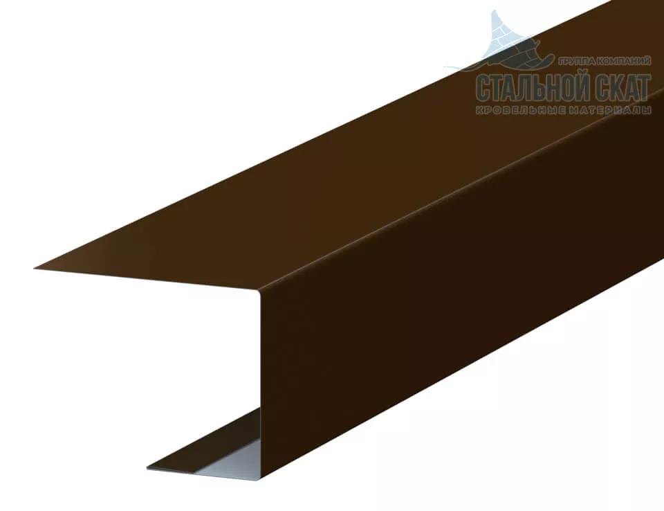 Фото: Планка завершающая FASTCLICK 50х38х3000 (VALORI-20-Brown-0.5) в 