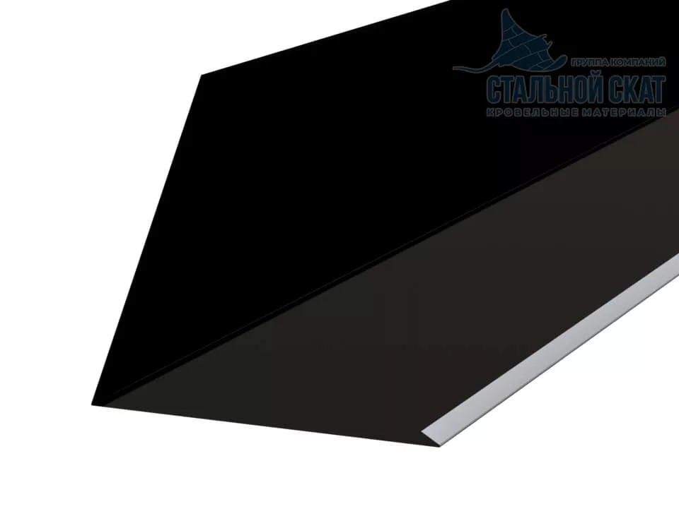 Планка примыкания верхняя к трубе FASTCLICK 250х240х2000 (PURMAN-20-9005-0.5) в Егорьевске