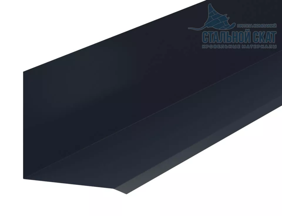 Фото: Планка примыкания верхняя к стене FASTCLICK 150х135х2000 (VALORI-20-Grey-0.5) в 