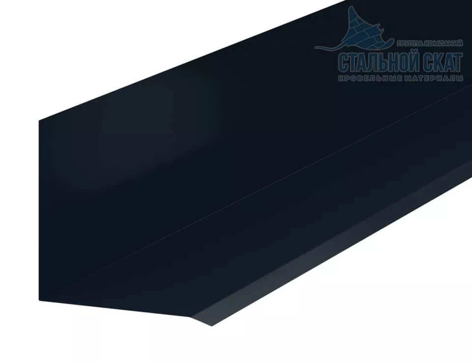 Фото: Планка примыкания верхняя к стене FASTCLICK 150х135х2000 (VALORI-20-DarkGrey-0.5) в 