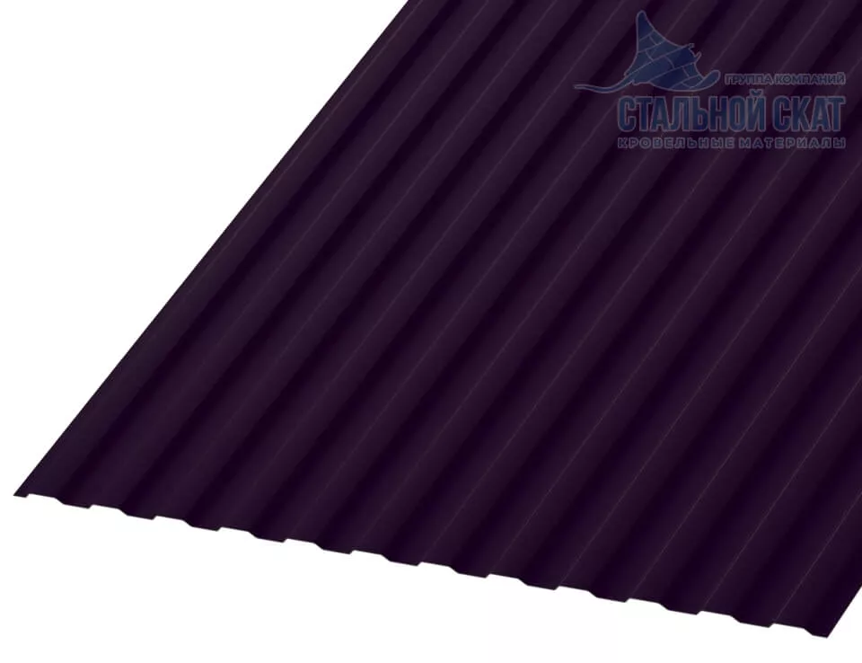 Профнастил МП10 х 1100 - A (VALORI-20-Violet-0.5) в Егорьевске