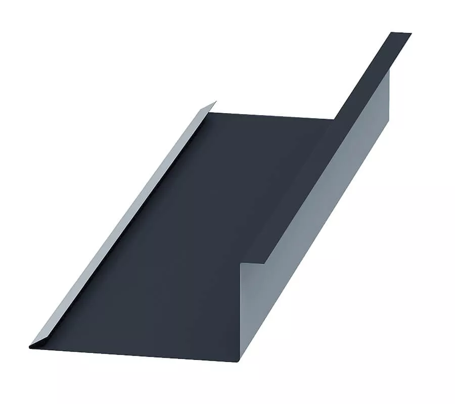 Планка примыкания нижняя 250х122х2000 (VikingMP E-20-7016-0.5) в Егорьевске