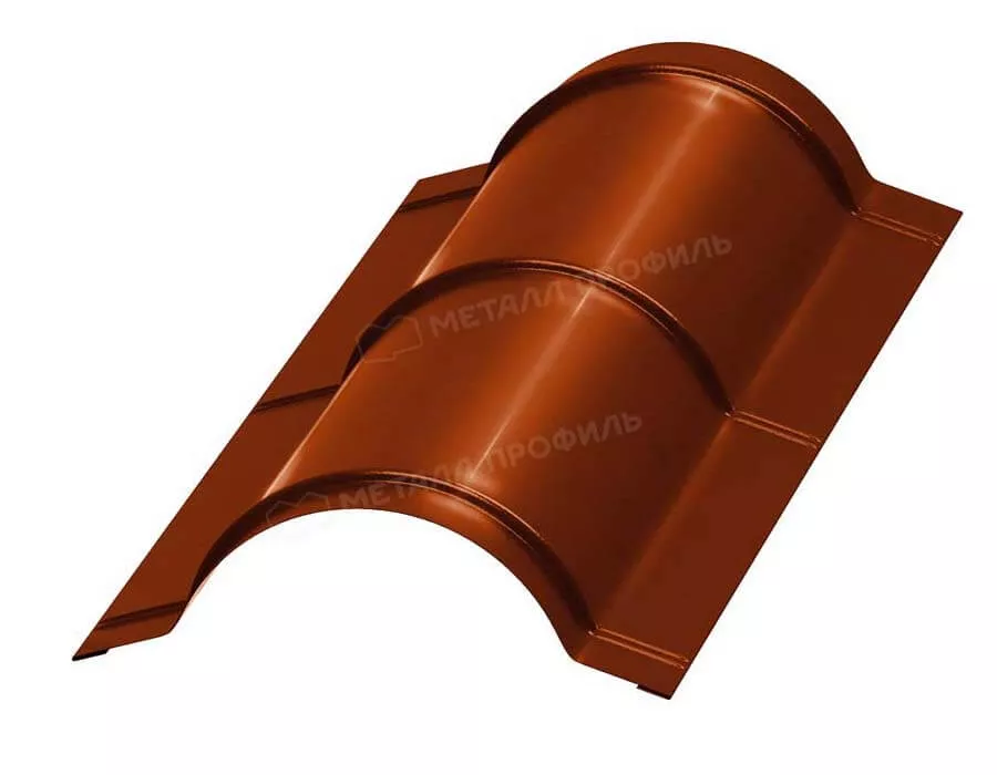 Планка конька круглого R110х2000 (AGNETA-03-CopperCopper-0.5) в Егорьевске