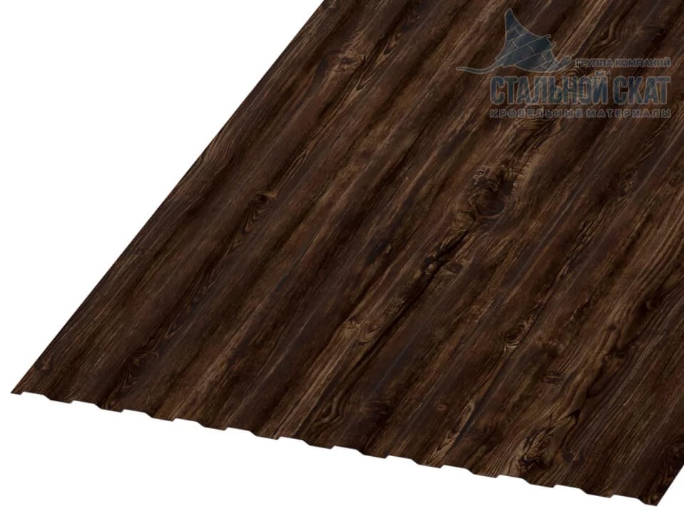 Профнастил МП10 х 1100 - A (ECOSTEEL_MA-12-Античный Дуб-0.45) в Егорьевске