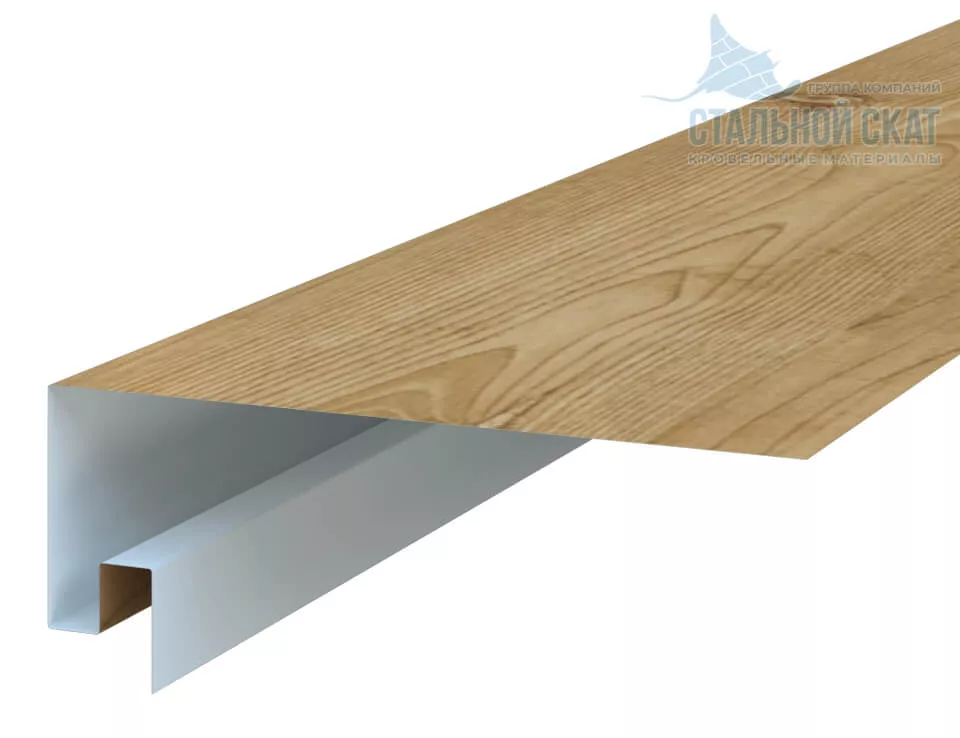 Фото: Планка откоса сложная 3D 245х75х3000 (ECOSTEEL_T-01-Сосна-0.5) в Егорьевске