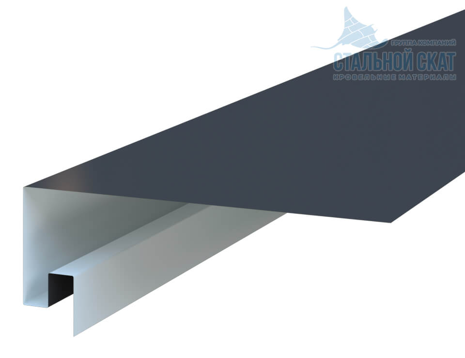 Планка откоса сложная 3D 245х75х2000 (VikingMP-01-7016-0.45)