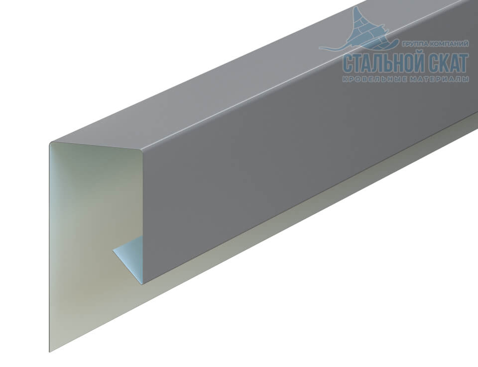 Планка завершающая сложная 30х25х3000 NormanMP (ПЭ-01-9006-0.5)