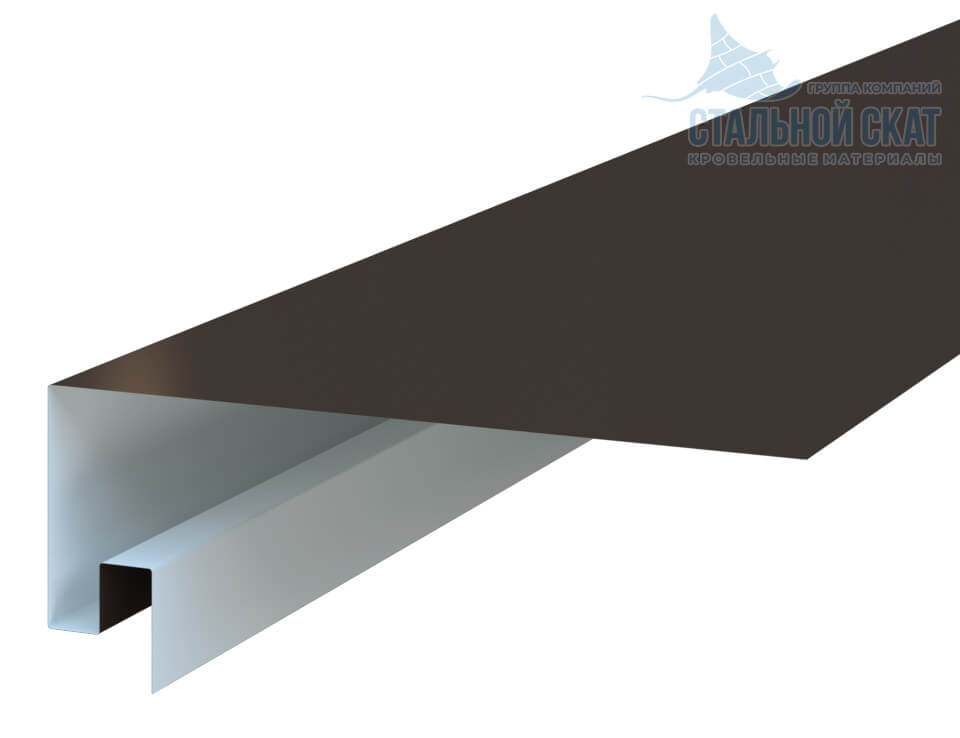 Планка откоса сложная 3D 245х75х2000 (VALORI-20-Brown-0.5)