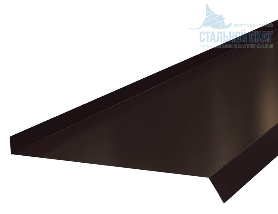 Планка отлива 240х30х2000 (VALORI-20-DarkBrown-0.5)