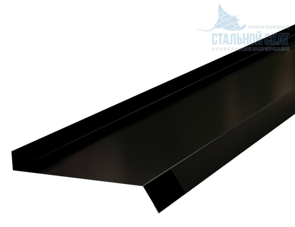 Планка отлива 150х30х2000 NormanMP (ПЭ-01-9005-0.5)