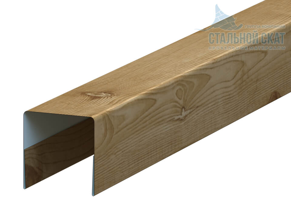 Планка П-образная 20х20х2000 (ECOSTEEL_MA-01-Сосна-0.5)