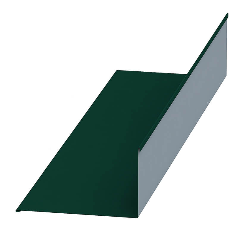 Планка примыкания верхняя 140х90х2000 (ПЭ-01-6005-0.45)